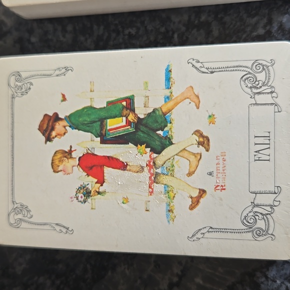Norman Rockwell Illustrated Seasonal Playing Cards Vintage Unopened - Picture 4 of 10